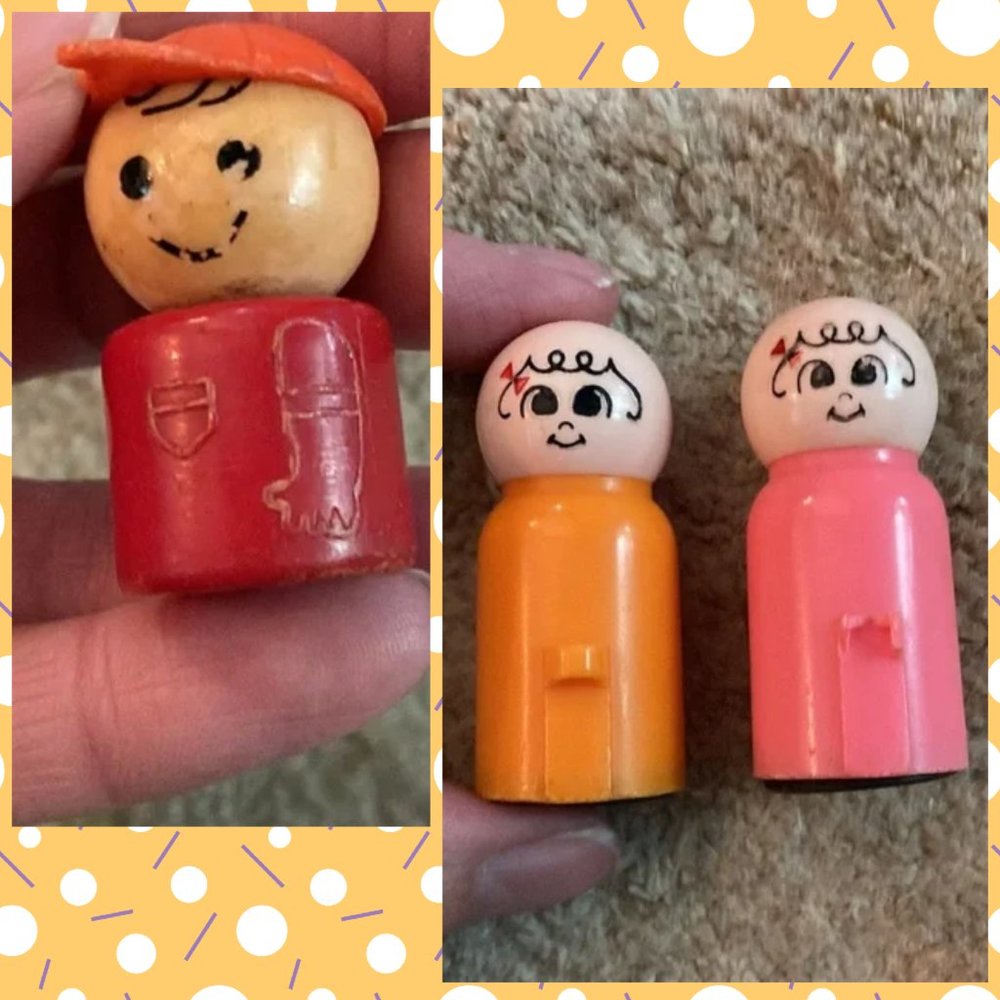 Vintage *Bundle/3* Magnetic Embossed Girls Boy People